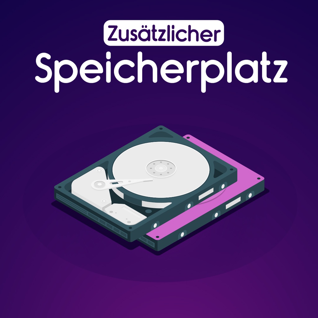 Zusätzlicher Festplattenspeicher (1GB)